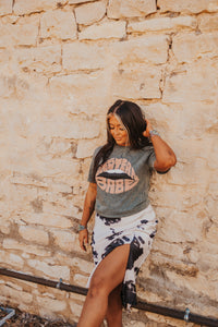 The Cow Print Midi Skirt