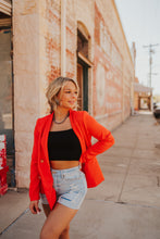 Load image into Gallery viewer, The Jenning Blazer in Orange/Red
