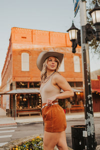 The Liz Bodysuit in Ash Mocha