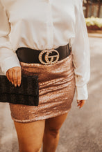 Load image into Gallery viewer, The Bronze Sequin Skirt
