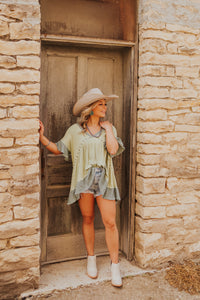 The Sienna Tunic Top in Sage