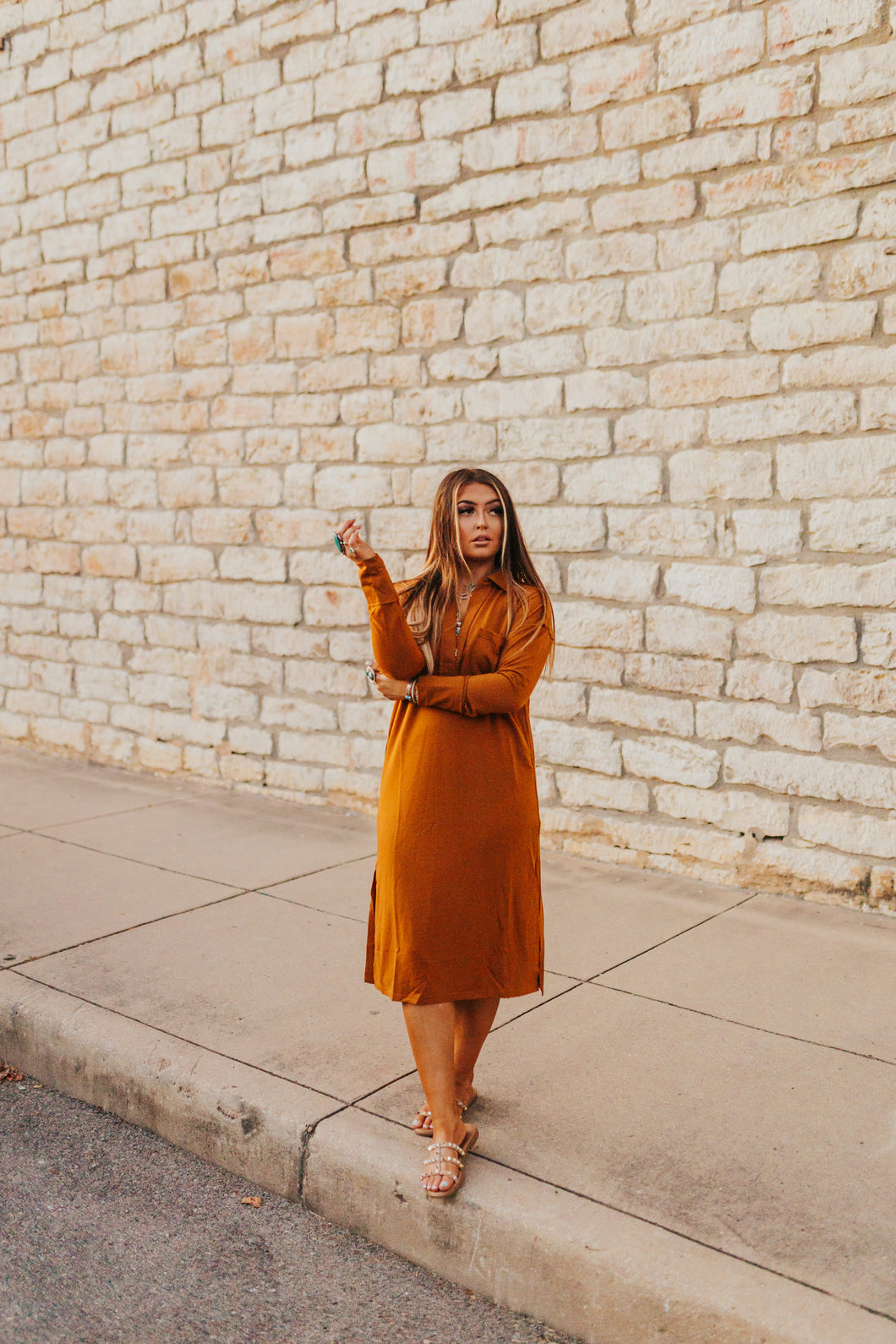 The Jetson Dress in Rust