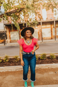 The Lexi Top in Fuchsia
