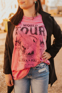 The 70s Rock Tee in Pink