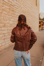 Load image into Gallery viewer, The Carley Leather Jacket in Brown
