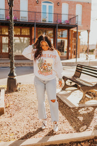 The Long Live Cowgirls Sweatshirt in White