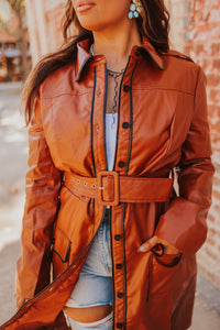 The Velma Faux Leather Coat