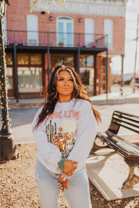 The Long Live Cowgirls Sweatshirt in White
