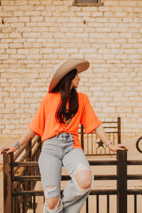 The Kameron Top in Orange
