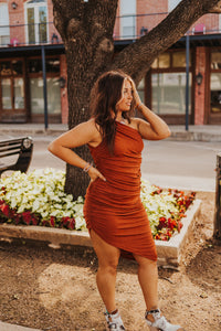 The Durango Dress in Rust