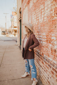 The Kinsley Blazer in Mocha