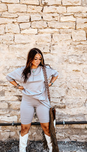 The Tinsley Oversized Tee in Slate Gray