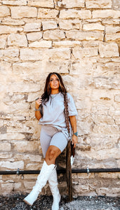 The Tinsley Oversized Tee in Slate Gray