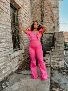 The Makayla Jumpsuit in Pink
