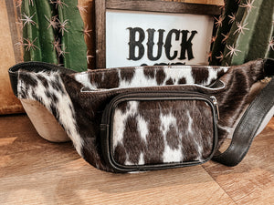 Leather Cowhide Fanny Pack