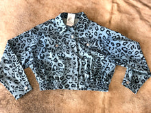 Load image into Gallery viewer, The Blue Denim Leopard Jacket
