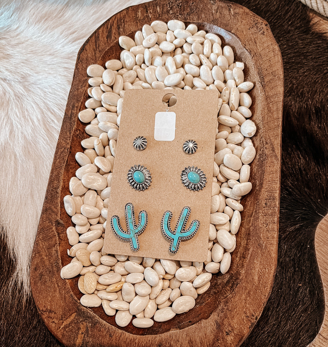 The Cactus Faux Studs