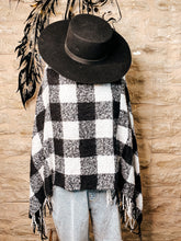 Load image into Gallery viewer, The Checkered Poncho
