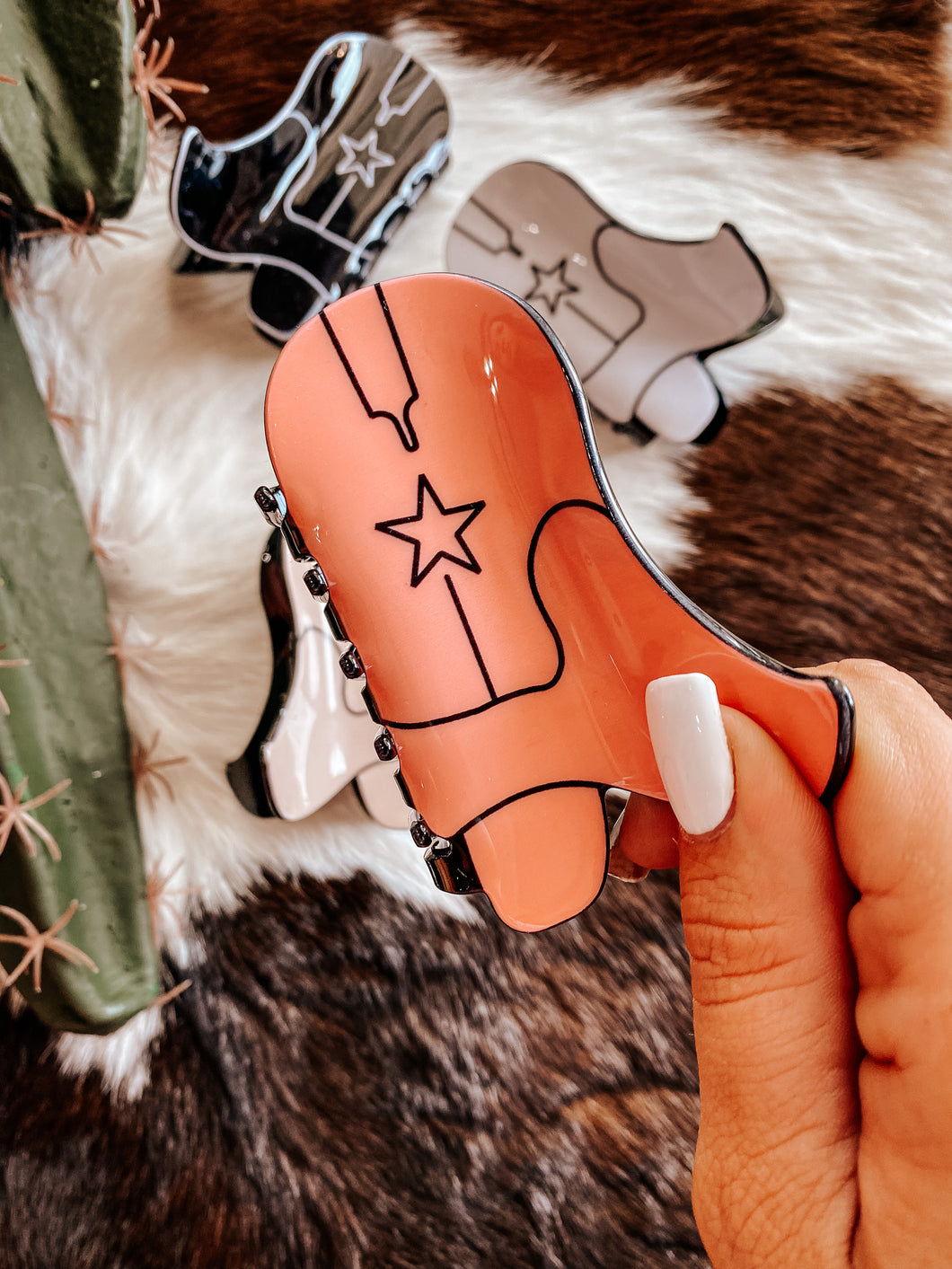 Cowboy Boot Claw Clip