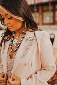 The Bling Blazer in Nude
