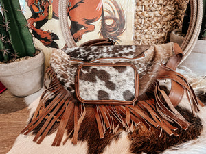 Leather Cowhide Fanny Pack