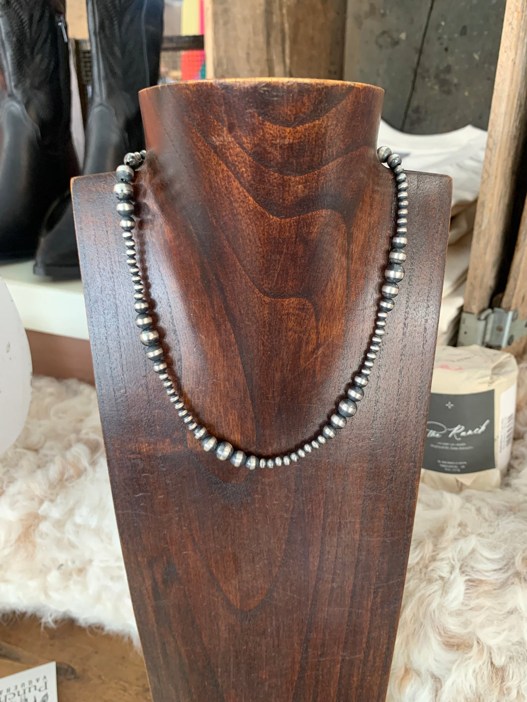 4mm Multi Bead Navajo Pearl Necklace