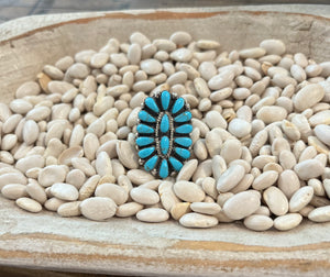 Turquoise Cluster Ring