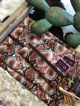 Load image into Gallery viewer, Snake Skin Makeup Junkie Bag
