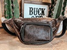 Load image into Gallery viewer, Leather Cowhide Fanny Pack
