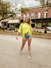 Load image into Gallery viewer, The Kameron Top in Lime Green
