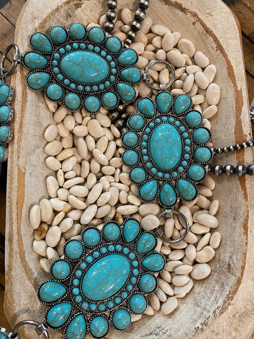 Oval Turquoise Concho Belt Punchy Vaquera