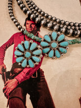 Load image into Gallery viewer, Turquoise Cluster Earrings
