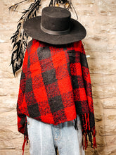 Load image into Gallery viewer, The Checkered Poncho
