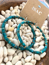 Load image into Gallery viewer, Turquoise Stone Hoop
