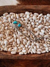Load image into Gallery viewer, The Layla Turquoise Safety Pins Keychain
