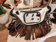 Load image into Gallery viewer, Leather Cowhide Fanny Pack
